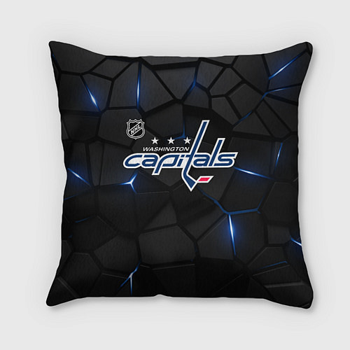 Подушка квадратная Вашингтон Кэпиталз - плиты с подсветкой / 3D-принт – фото 1
