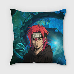 Подушка квадратная Bones аниме, цвет: 3D-принт
