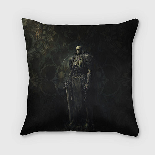 Подушка квадратная Командир скелетов / 3D-принт – фото 1