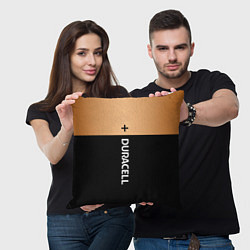 Подушка квадратная Дюрасел, цвет: 3D-принт — фото 2