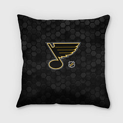 Подушка квадратная Сент Луис Блюз - черные соты