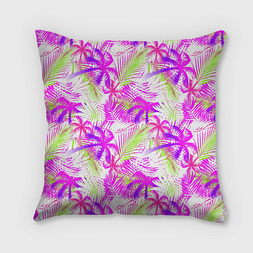 Подушка квадратная Palm tree pink / 3D-принт – фото 1
