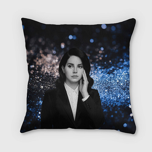 Подушка квадратная Lana Del Rey в костюме / 3D-принт – фото 1