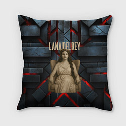 Подушка квадратная Lana Del Rey в греческом стиле на троне