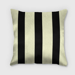 Подушка квадратная Color black beige line