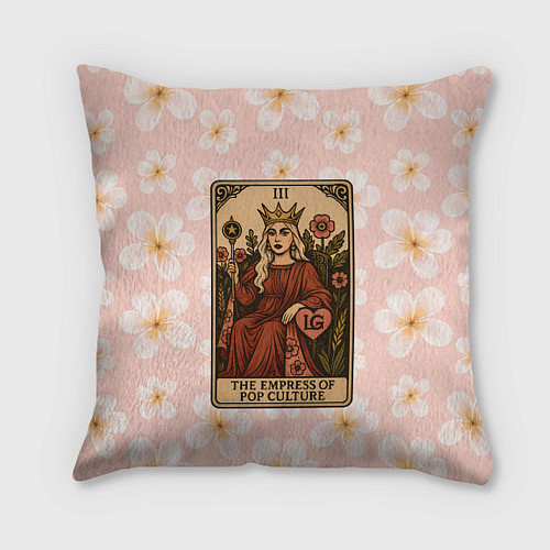 Подушка квадратная Леди Гага в виде карты Таро / 3D-принт – фото 1