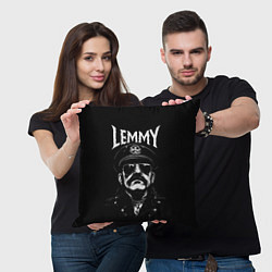 Подушка квадратная Motorhead - lemmy, цвет: 3D-принт — фото 2