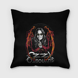 Подушка квадратная Ozzy Osbourne with wings, цвет: 3D-принт