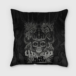 Подушка квадратная Black Sabbath death skull, цвет: 3D-принт