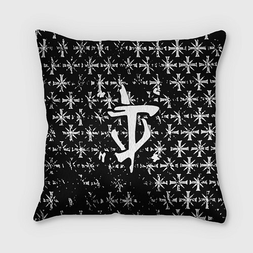 Подушка квадратная Doom x farcry game / 3D-принт – фото 1