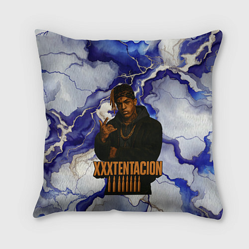 Подушка квадратная XXXTentacion gangster / 3D-принт – фото 1