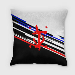 Подушка квадратная Doom line color