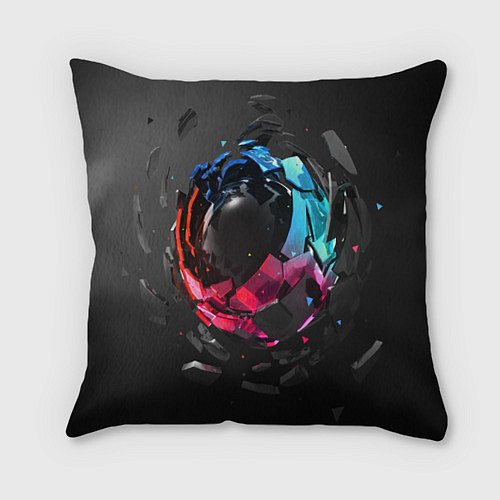 Подушка квадратная Abstract graphics / 3D-принт – фото 1