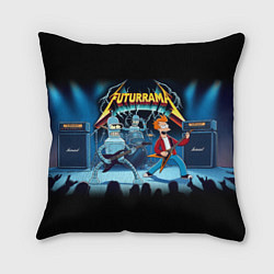 Подушка квадратная Rock group Futurama - ai art fantasy