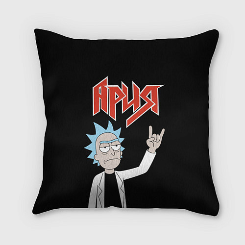 Подушка квадратная Ария и Рик Санчес из Рик и Морти / 3D-принт – фото 1