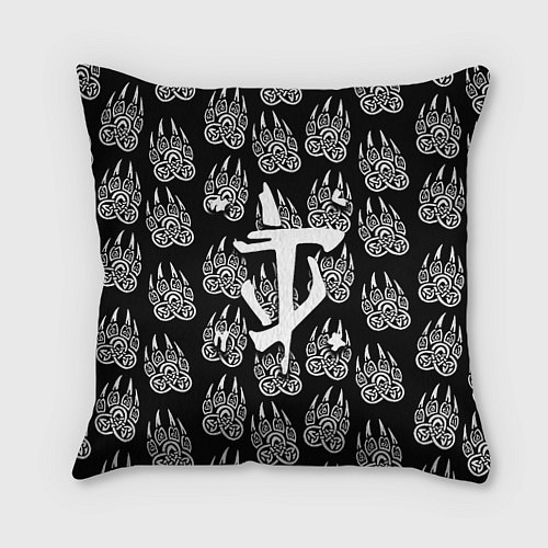 Подушка квадратная Doom хищник леса / 3D-принт – фото 1