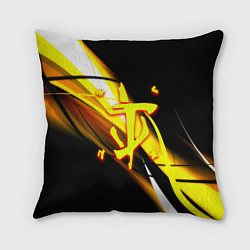 Подушка квадратная Doom геометрия из полос