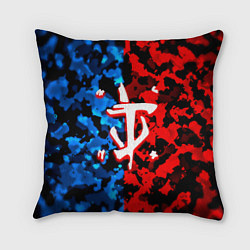 Подушка квадратная Doom камуфляж текстура