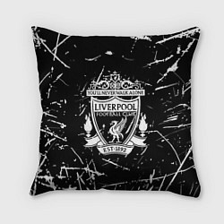Подушка квадратная Ливерпуль краски штрихи