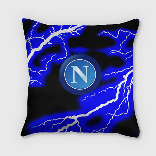 Подушка квадратная Napoli blue storm / 3D-принт – фото 1