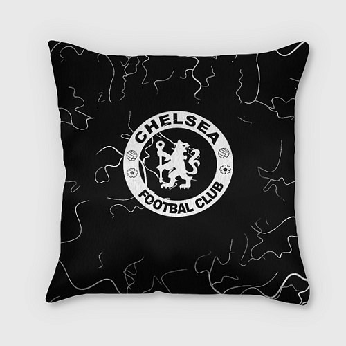 Подушка квадратная Chelsea storm / 3D-принт – фото 1
