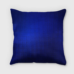 Подушка квадратная Синий с затемнением текстура