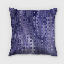 Подушка квадратная Геометрический градиент фиолетовый