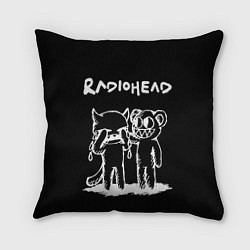 Подушка квадратная Radiohead bear and minotaur