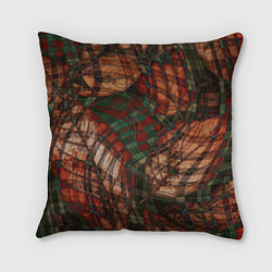 Подушка квадратная Бесконечный клетчатый паттерн, цвет: 3D-принт