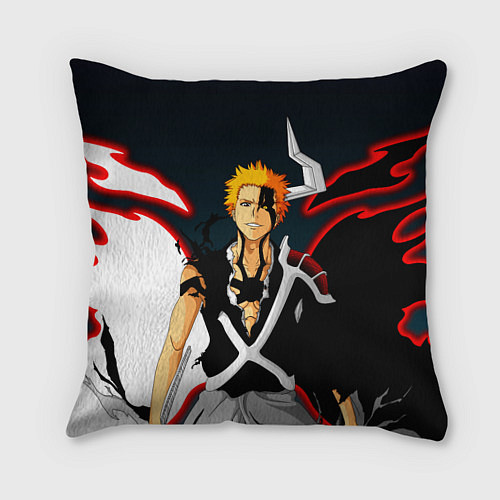 Подушка квадратная Ичиго Куросаки Блич / 3D-принт – фото 1