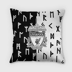 Подушка квадратная Liverpool символы текстура, цвет: 3D-принт