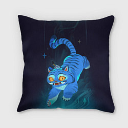 Подушка квадратная Blue tiger and a six eyed magpie, цвет: 3D-принт