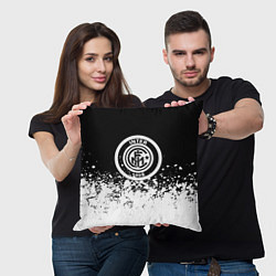 Подушка квадратная Inter краски, цвет: 3D-принт — фото 2