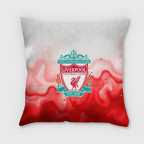 Подушка квадратная Фк Ливерпуль 2025 / 3D-принт – фото 1