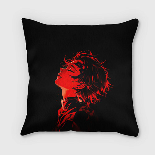 Подушка квадратная Клинок, рассекающий демонов Танддиро / 3D-принт – фото 1