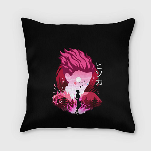 Подушка квадратная Хисока из аниме Хантер х Хантер / 3D-принт – фото 1