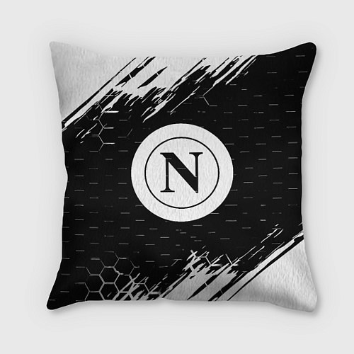 Подушка квадратная Napoli краски соты текстура / 3D-принт – фото 1