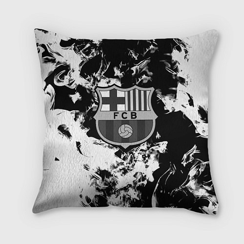 Подушка квадратная Juventus белый дым / 3D-принт – фото 1