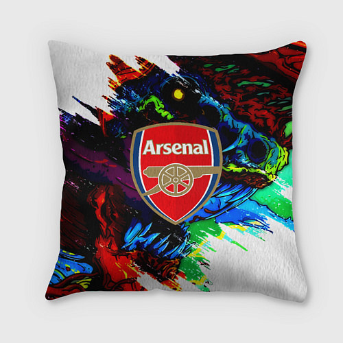 Подушка квадратная Arsenal monster / 3D-принт – фото 1