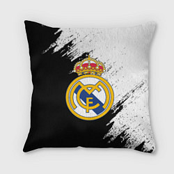 Подушка квадратная Real Madrid текстура штрихи