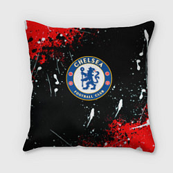 Подушка квадратная Chelsea брызги красок текстура, цвет: 3D-принт