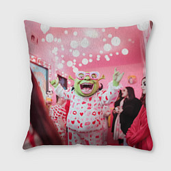 Подушка квадратная Шрек пижамная вечеринка, цвет: 3D-принт