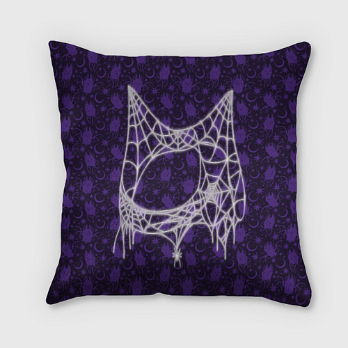 Подушка квадратная Хэллоуин - Паутина / 3D-принт – фото 1