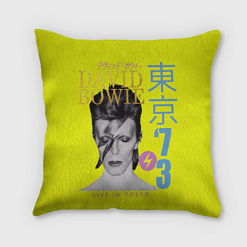 Подушка квадратная David Bowie 1973 / 3D-принт – фото 1