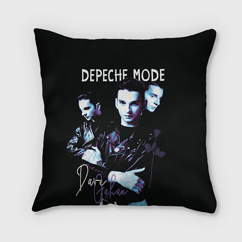 Подушка квадратная Dave Gahan Depeche Mode rose / 3D-принт – фото 1