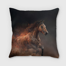 Подушка квадратная Бегущая лошадь