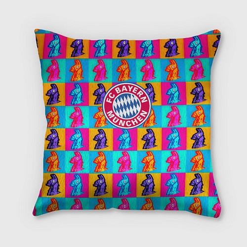 Подушка квадратная Fortnite x Bayern / 3D-принт – фото 1