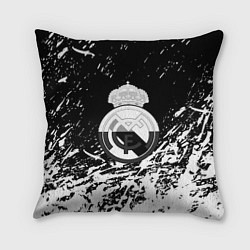 Подушка квадратная Реал Мадрид краски текстура