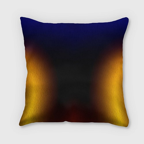 Подушка квадратная Color black red blue / 3D-принт – фото 1
