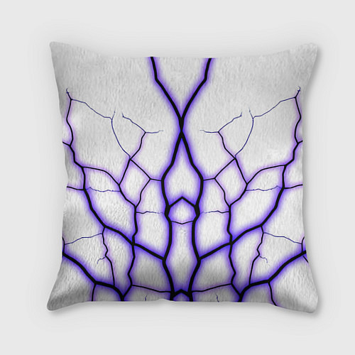 Подушка квадратная Color white purple / 3D-принт – фото 1